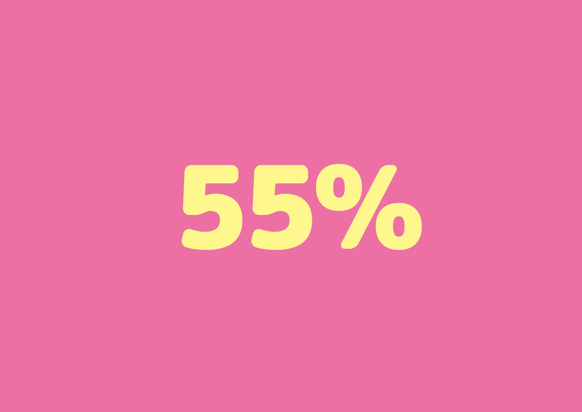55%